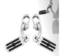 Kit Di Montaggio Pedane Highway Per Paramotore Da 1-1/4" Per Moto Per Harley Touring, Road King, Street Glide, Sportster XL1200 883 Poggiapiedi(Chrome Footpeg Set)