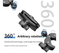 Kit di montaggio per action camera da moto compatibile con Insta360 X4 GoPro, morsetto a doppia testa