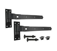 Kit di montaggio per cancello resistente in resina epossidica, 470 mm, con gancio a manovella e fasce, adatto per porta del fienile, cancello del giardino e cancelli esterni