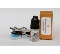 Kit di montaggio per cartucce di colore argento, puntina, ago, olio, per Pioneer PL-560, PL-200, PL-516, PL-255, PL-200X, XL-A700, PL-A45D, PL-A450, PL-15D, PL-510A