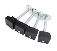 Kit di Montaggio per Cassetta degli Attrezzi per Camion Ganci a J Durevoli in Lega di Alluminio per Ridurre Le Vibrazioni e Il Rumore nel Pianale del Camion per la Maggior Parte delle