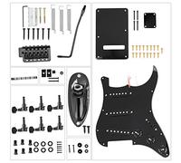 Kit di montaggio per chitarra delicati Kit per chitarra elettrica fai-da-te, kit per chitarra di alta qualità, nero resistente per chitarre stile ST