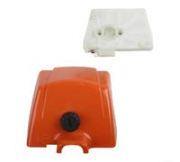 Kit di montaggio per filtro dell'aria e filtro per motosega compatibile con 038 038AV MS380 MS381 sostituisce OEM 1119 140 1906 1119 120 1607 arancione bianco plastica metallo