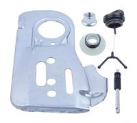 Kit di montaggio per guida interna della pompa dell'olio per motoseghe serie 445 e 450 con dado del cappuccio dell'ingranaggio a vite senza fine dell'albero della piastra di guida