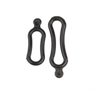 Kit di montaggio per luce bicicletta, 4 anelli in gomma per un'installazione sicura del cinturino in silicone