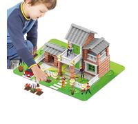 Kit di montaggio per modellini, giocattoli per l'architettura da assemblare, set fai da te, piccola casa, per bambini, adolescenti, studenti, per la decorazione della casa, libreria, comodino