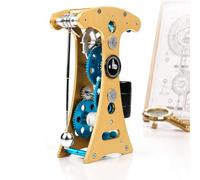 Kit Di Montaggio Per Orologio A Pendolo Da 91 Pezzi, Orologio A Pendolo 3d Fai-da-te Interamente In Metallo Con Ingranaggi E Pendolo, Autonomia Di Funzionamento 5-10 Minuti, Modello Con
