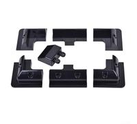 Kit di montaggio per pannelli solari per camper e barche, resistente, design senza trapano, con copertura impermeabile per l'ingresso dei cavi (nero)