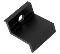 Kit di montaggio per pannello solare fotovoltaico, morsetti terminali per telai da 30 mm, 35 mm, 40 mm, 45 mm, 10 pezzi in lega di alluminio nera per installazione su tetto e terra (35 mm)