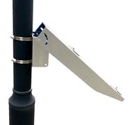 Kit di montaggio per pannello solare, staffa di montaggio ad angolo regolabile per pannelli da 20 W, 30 W, 40 W, 50 W, inclinazione 0-90°, adatta per superfici piane o pali con diametro da 4,6 a 10,2