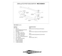 Kit di montaggio per sella le pera monoposto softail nero 00-07 softail Mcs