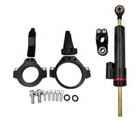 Kit di montaggio per staffa e stabilizzatore ammortizzatore sterzo per moto adatto per Kawasaki Ninja ZX-4R ZX-4RR 2023-2024 Ammortizzatore Moto(Carbon set)