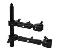Kit di montaggio per telecamera per moto, supporto per manubrio a doppio morsetto resistente con asta per selfie invisibile 115 cm per X5 X4 X3 X2 ONE RS