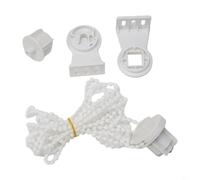 Kit di montaggio per tende a rullo, per tubi da 28 mm e 32 mm con staffe resistenti, per montaggio laterale superiore/frontale, include una catena da 300 cm per una caduta massima di 160 cm, parti in