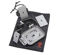 Kit di montaggio per Weber Connect | set 6 pezzi per Connect Smart Grilling Hub, acciaio inox, cinturino regolabile e supporto magnetico, 17x16x3,8 cm