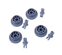 Kit di montaggio perno ruota rullo asse cestello inferiore lavastoviglie 4 pezzi 165314 ricambio, compatibile con Bosch, ricambio