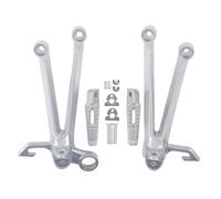 Kit Di Montaggio Poggiapiedi Per Suzuki GSXR 1000 2005-2006, Passeggero Posteriore Pedane Per Moto(Argento)