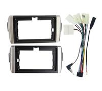 Kit di montaggio radio, per cruscotto da 22,9 cm, adattatore per audio, supporto compatto per altoparlante per veicoli, camion, marine, installazione stereo auto, aggiornamento