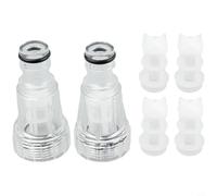 Kit di montaggio rapido con 2 accoppiatori e 4 inserti filtranti per idropulitrici serie K2, costruzione in plastica nominale per uso 175 PSI