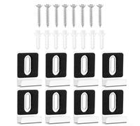 Kit di montaggio specchio 8PCS staffe in acciaio inox per installazione rapida in vari ambienti