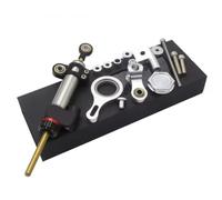 Kit Di Montaggio Staffa Ammortizzatore Stabilizzatore Sterzo In Alluminio CNC Regolabile Per Yamaha YZF R6 2006-2020 R1 2002-2016 Argento