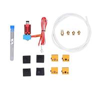 Kit di montaggio stampante 3D 15 pezzi, ugello in ottone, blocco in alluminio, testa di estrusione, accessori per stampante 3D