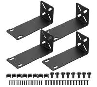 Kit di Montaggio su Rack Regolabile da 14-30 mm, Attacchi Rack da 19 Pollici, Montaggio Switch Compatibili con Netgear TRENDnet Cisco D-Link HP, per Dispositivi da 10,6" di Larghezza a 19" (108 mm)