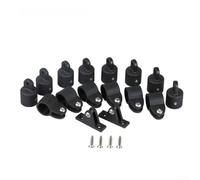 Kit di montaggio superiore in nylon per Bimini contenente coperture per estremità a occhiello, manicotti scorrevoli e sedili da montagna progettati per l'ambiente marino durevole (25 mm (22 mm)