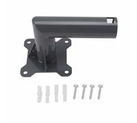 Kit di montaggio Supporto per asta per antenna parabolica Internet in lega di alluminio resistente per installazione a parete sul tetto con design regolabile e resistenza a tutte (Versione breve)