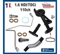 Kit di Montaggio Turbocompressore 1,6 HDI 110 Filtro Tubo Alimentatore Tubo Olio
