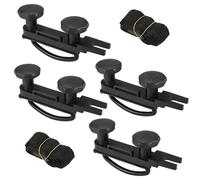 Kit di montaggio universale per box da tetto, 4 pezzi, morsetti a U per auto, furgoni, staffa a U in acciaio inox con 8 dadi di bloccaggio, larghezza interna 85 mm