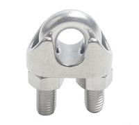 Kit di morsetti per funi metalliche in acciaio inossidabile da 2-8 mm, clip per cavi a U per sartiame, recinzioni, stendibiancheria, tende da sole, resistenti, grado 304, confezione da 10 (2 mm)