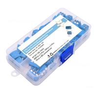 Kit di morsettiera a vite KF301 con passo da 5,0 mm, per montaggio su PCB, connettori a 2 pin e 3 pin, per 14 conduttori da 22 AWG, AC300 V, 10 A, 70 pezzi