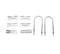 Kit di morsetto per mastice a doppia antenna Blocco in ferro vice con fitta con bulloni U Mast per staffa di montaggio per mastociti per l'installazione del bandiera TV wifi (B)