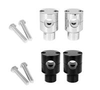 Kit di morsetto per staffa a monte da 22 mm da 25 mm Compatibile con manubrio motociclistico da 1 pollice da 1 pollice da 1 pollice(Black 25mm)