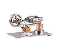 Kit di motore Stirling generatore elettricità modello cilindro ad aria calda fisico con design volano esperimento scientifico giocattolo educativo fai-da-te per insegnanti adulti decorazione scuola uf