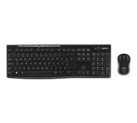 Kit di mouse e tastiera wireless affidabili Logitech MK270 in Nero, Tedesco (QWERTZ)