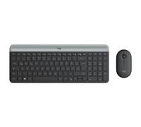 Kit di mouse e tastiera wireless ultrasottili Logitech MK470 in grafite, Tedesco (QWERTZ)