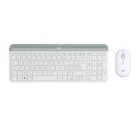 Kit di mouse e tastiera wireless ultrasottili Logitech MK470 in Off-white, Francese (AZERTY)
