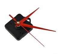Kit di movimento silenzioso per orologio al quarzo fai da te, con lancette, meccanismo in plastica nera per la riparazione di orologi da parete, parti di ricambio per progetti fai da te, include