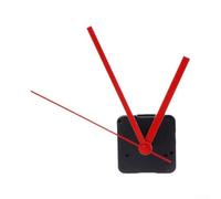 Kit di movimento silenzioso per orologio da parete fai da te, pezzo di ricambio, albero da 13 mm, filettatura 5,5 mm, per pannelli spessi 2-3 mm, progetti artigianali per la casa (rosso)