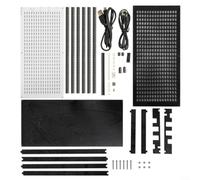 Kit di musica a LED per spettro 24x16 Dot per display a matrice con luce lampeggiante ritmica, 5 modalità di luminosità regolabile Audio Responsive Set di saldatura fai da te per recinzione acrilica