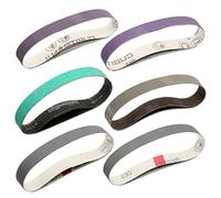 Kit di nastri per affilatura coltelli adatto per affilatrice per lame Work Sharp edizione Ken Onion , 2,5 x 45,7 cm, 2 pezzi ciascuno da 120, 240, 400, 600, 1000 2500 grane, confezione da 12