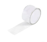 Kit di nastro di riparazione per finestre, porte dello schermo, tende, camper e recinzioni per piscine, realizzato in fibra di vetro che resiste ad ambienti ad alta e bassa temperatura (bianco)
