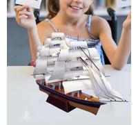 Kit di Navi a Vela di Carta Kit di Modelli di Navi Puzzle 3D per Ragazzi E