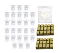 Kit di Nutrizione per Coltura senza Suolo in Lana per Semina Uniforme | Cubi Starter, Massimizza Numero di Piantine Utilizzabili, Soluzione Completa per Coltura senza Suolo