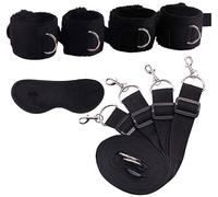 Kit di nylon per biancheria da letto in peluche nero per kit/set di polsini alla caviglia per principianti