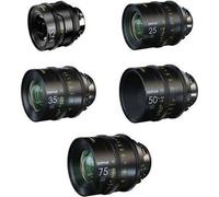 Kit di obiettivi DZOFilm Vespid Prime 5 - attacco PL ed EF (12/25/35/50/75mm T2.1) con custodia | ✅ Garanzia di 5 anni