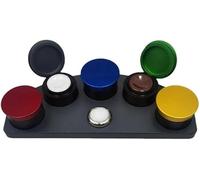 Kit di olio per orologi con piatto in lega a cinque fori e supporto per un'applicazione precisa dell'olio, manutenzione e manutenzione di orologi, per riparazioni professionali e fai da te di orologi