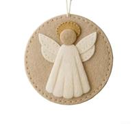 Kit di ornamenti in feltro fatti a mano a tema fede, con presepe, tra cui Maria Gesù Angelo e uomini saggi, per decorazione dell'albero di Natale e artigianato natalizio (persona singola)
